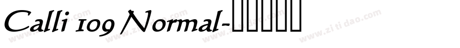 Calli 109 Normal字体转换